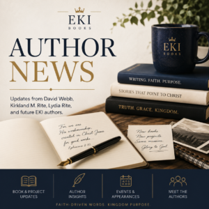 EKI Books Author News category image featuring books, writing notes, and updates from EKI authors